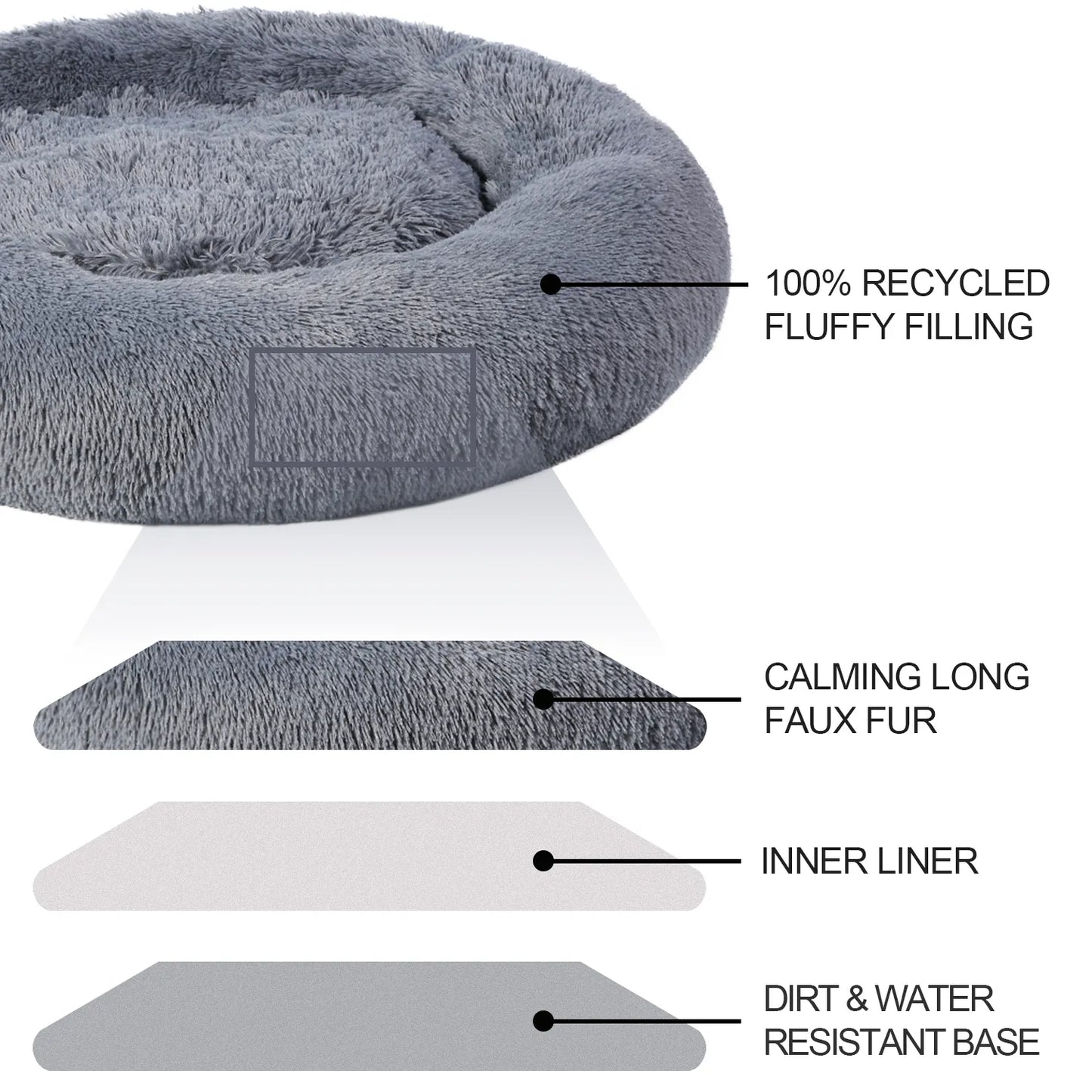 King Fluffy Dog Bed