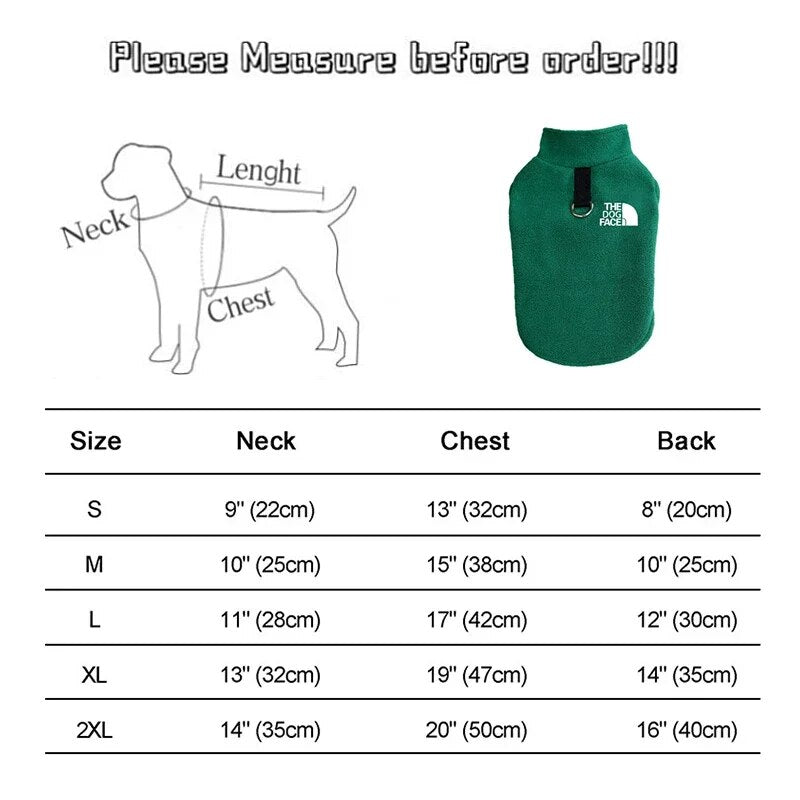 Warm Winter Fleece Jacket  for Dog